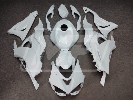 Kawasaki ZX6R 2024-2025 Gloss White ABS Fairings | Monster Fairings