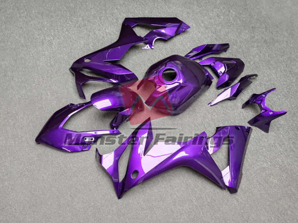 2021 - 2023 Honda CBR650R Gloss Purple fairing set - ABS injection, custom painted by Monster Fairings