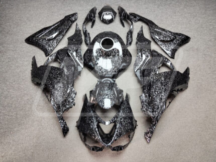 Kawasaki ZX6R 2024-2025 Gloss Forged Carbon Fiber Style ABS Fairings | Monster Fairings