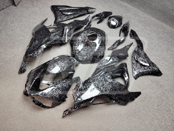 Kawasaki ZX6R 2024-2025 Gloss Forged Carbon Fiber Style ABS