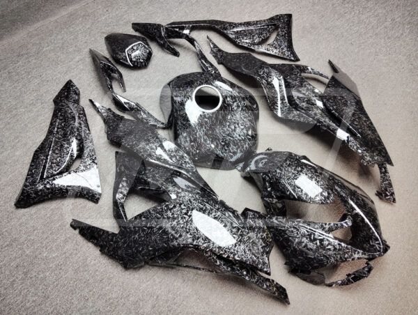 Kawasaki ZX6R 2024-2025 Gloss Forged Carbon Fiber Style ABS