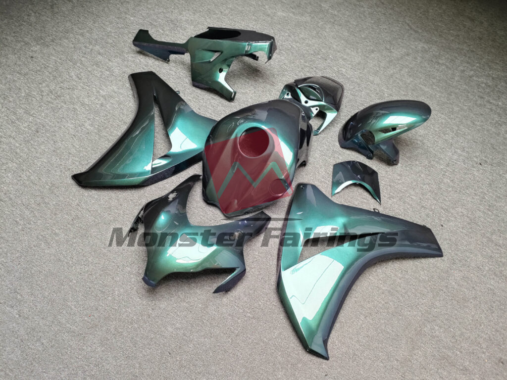 Honda CBR1000RR custom ABS fairings 2008 - 2011 in Gloss Dark Green Gradient - durable replacement kit, Monster Fairings