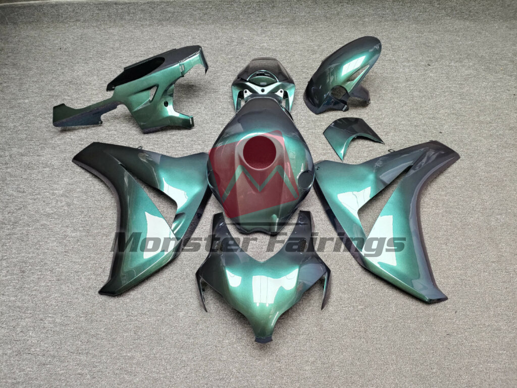 Honda CBR1000RR 2008 - 2011 Gloss Dark Green Gradient ABS fairings - custom motorcycle bodywork kit by Monster Fairings