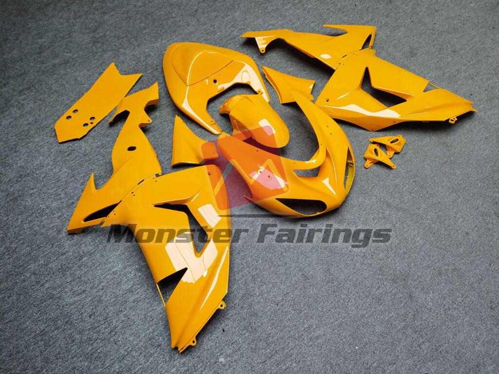 Gloss Yellow Plain ABS fairings for Kawasaki ZX10R 2006 - 2007 - premium OEM fit kit by Monster Fairings