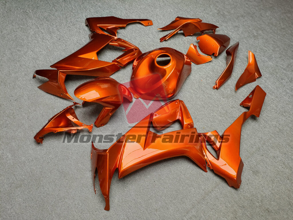 Kawasaki ZX10R custom ABS fairings 2008 - 2010 in Gloss Burnt Orange - durable replacement kit, Monster Fairings