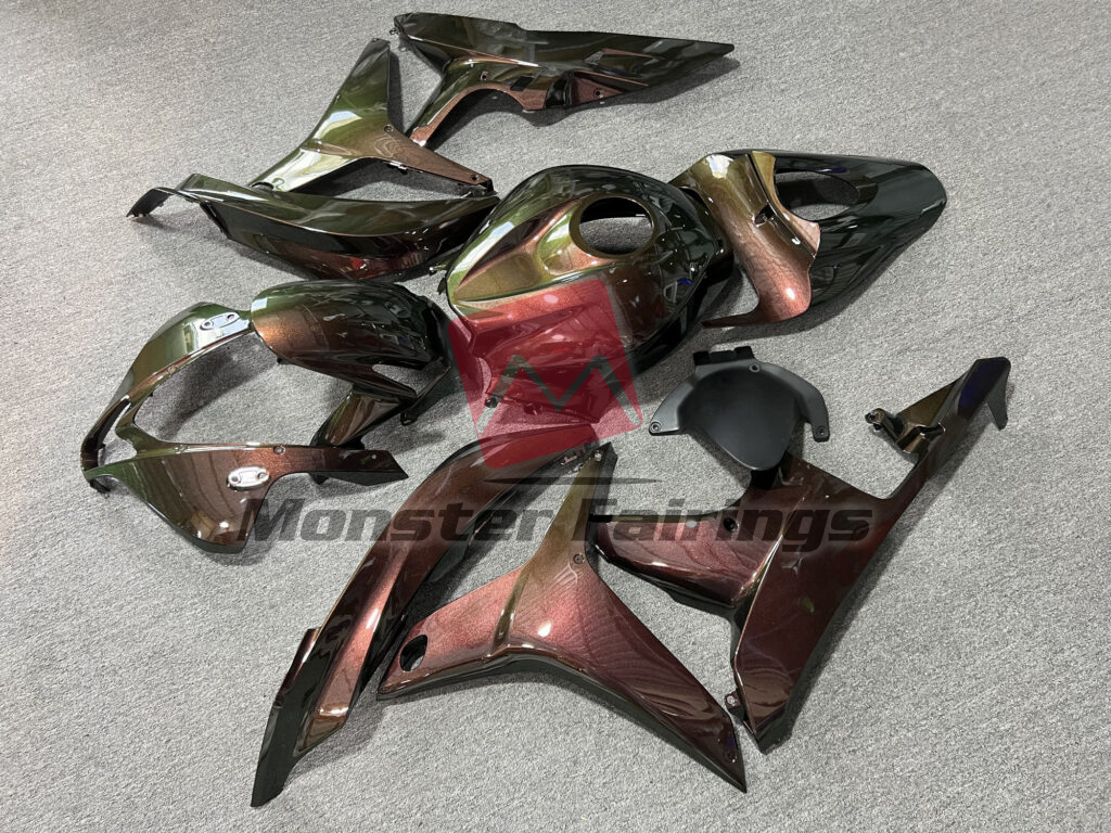 Honda CBR600RR custom ABS fairings 2009 - 2012 in Gloss Pearl Bronze Gradient - durable replacement kit, Monster Fairings