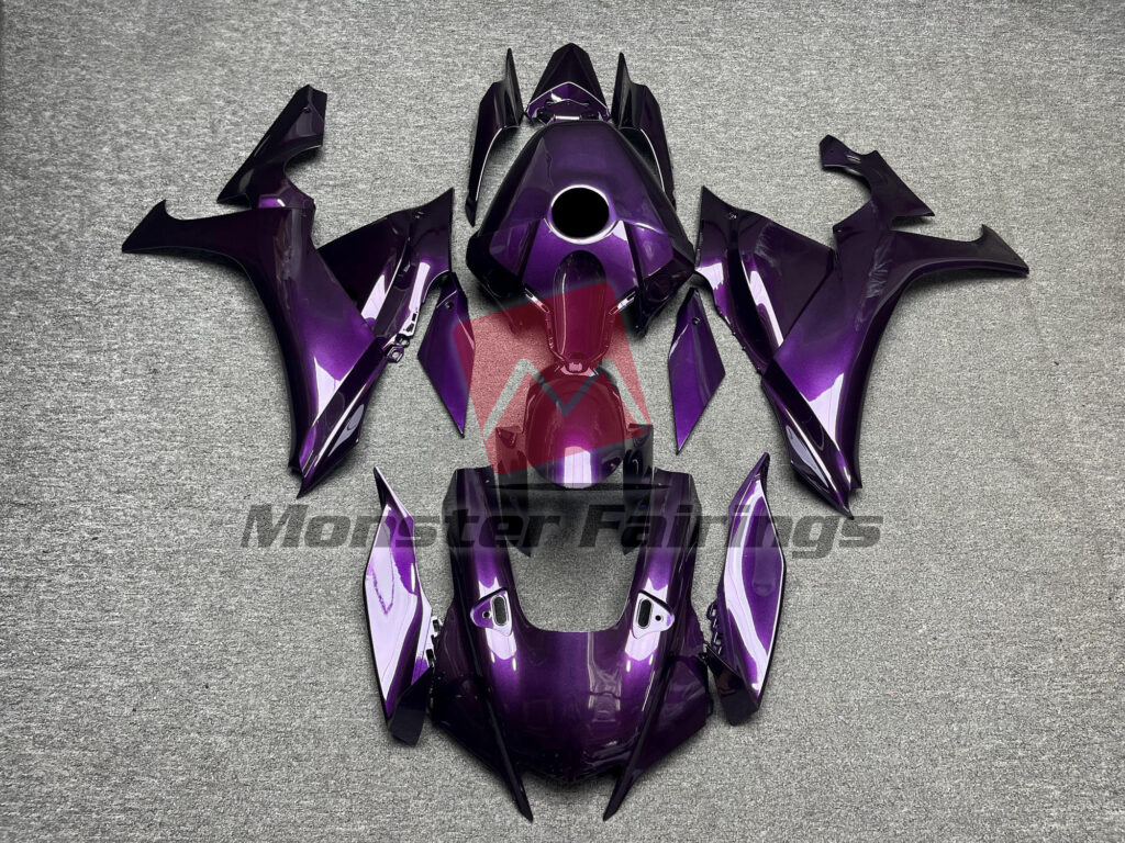 Yamaha R1 2020 - 2025 Gloss Deep Purple ABS fairings - custom motorcycle bodywork kit by Monster Fairings