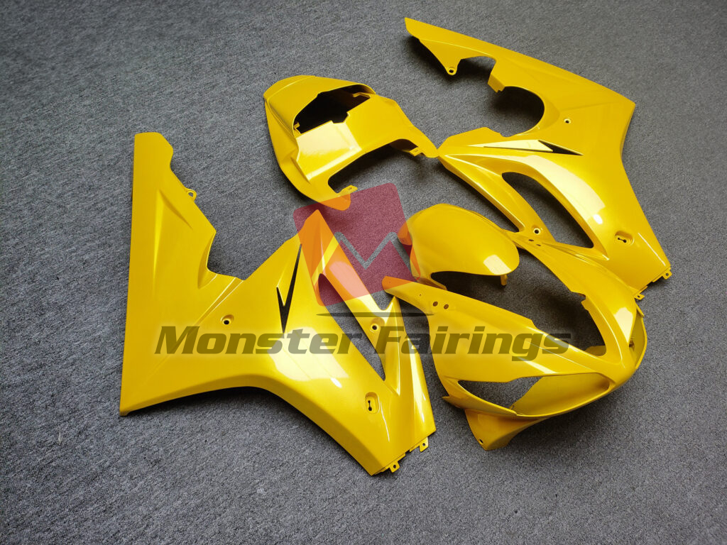 Triumph Daytona 675 custom ABS fairings 2009 - 2012 in Gloss Yellow - durable replacement kit, Monster Fairings