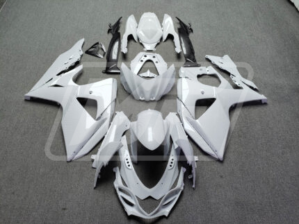 Suzuki GSXR 1000 2009-2016 Gloss White Carbon Fiber Style ABS Fairings | Monster Fairings