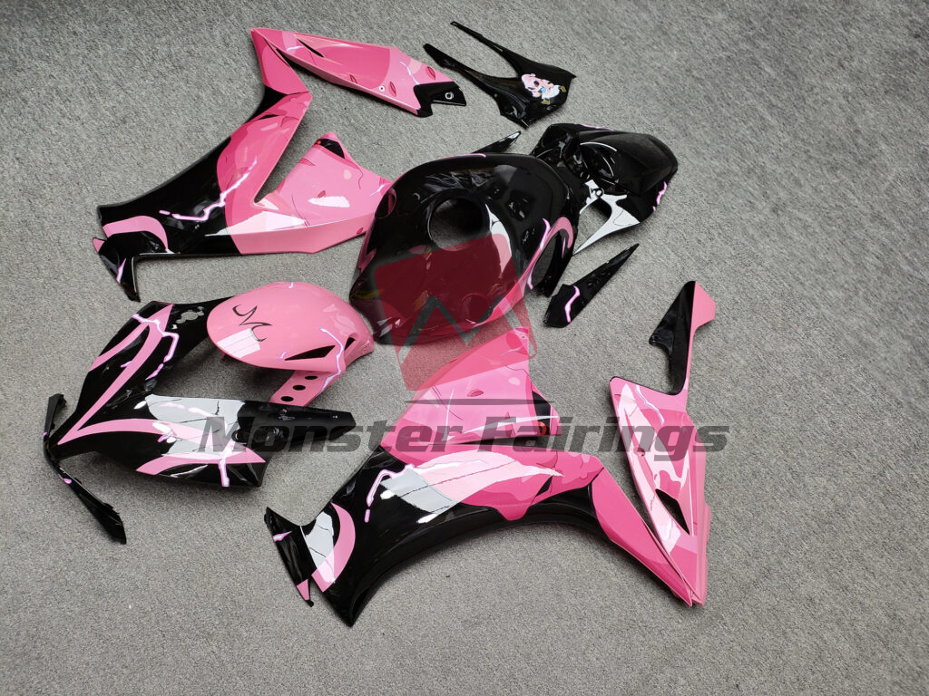 Monster Fairings ABS fairing kit for Honda CBR1000RR 2012 - 2016 - Gloss Black & Pink Anime, precise OEM fit