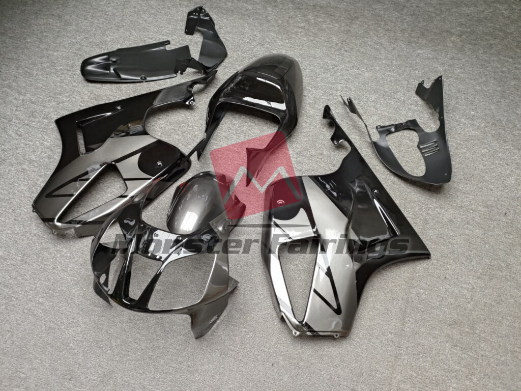 Gloss Black & Silver ABS fairings for Honda RC51 2000 - 2006 - premium OEM fit kit by Monster Fairings
