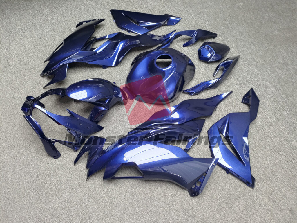Gloss Midnight Blue ABS fairings for Kawasaki ZX6R 2019 - 2023 - premium OEM fit kit by Monster Fairings