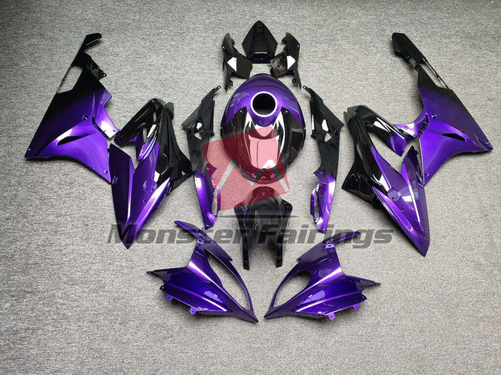 BMW S1000RR 2015 - 2016 Gloss Purple With Black ABS fairings - custom motorcycle bodywork kit by Monster Fairings