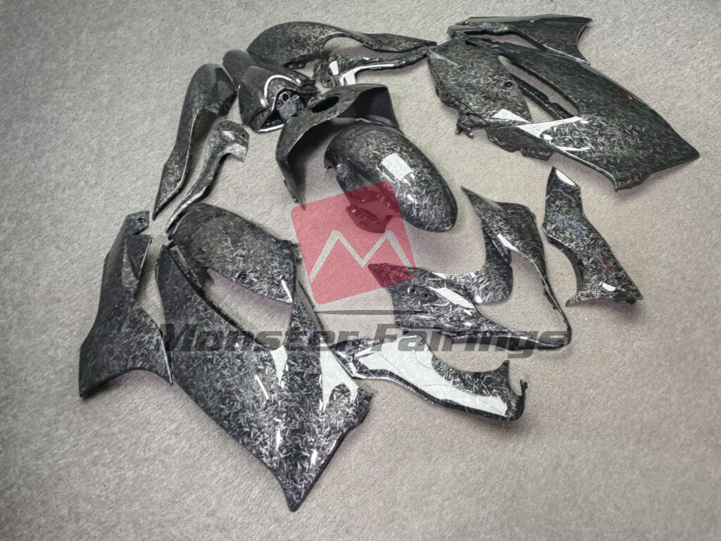 Gloss Forged Carbon Fiber Style ABS fairings for Suzuki GSXR 1300 2021 - 2025 - premium OEM fit kit by Monster Fairings