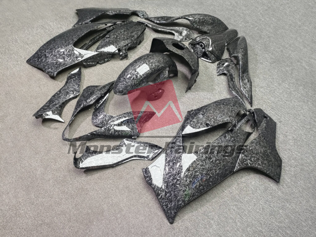 Suzuki GSXR 1300 custom ABS fairings 2021 - 2025 in Gloss Forged Carbon Fiber Style - durable replacement kit, Monster Fairings