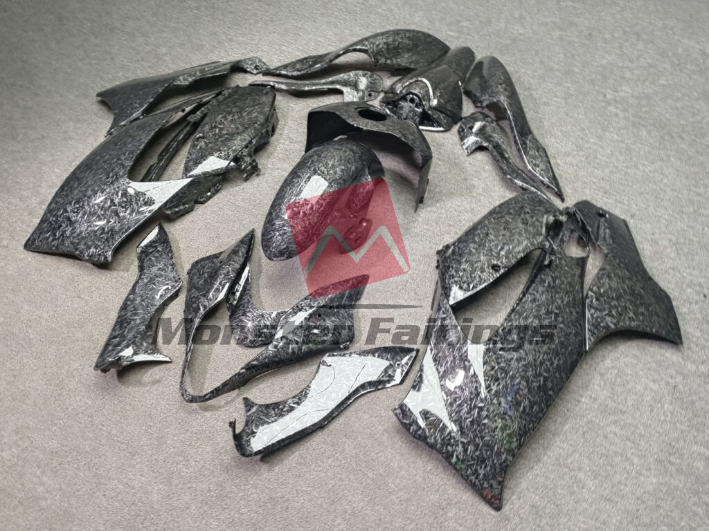 2021 - 2025 Suzuki GSXR 1300 Gloss Forged Carbon Fiber Style fairing set - ABS injection, custom painted by Monster Fairings
