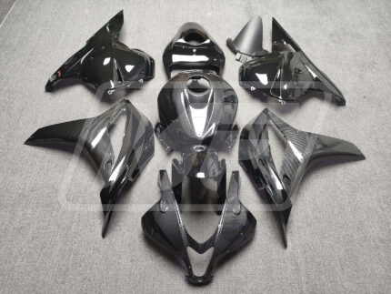 Honda CBR600RR 2009-2012 Gloss Black With Carbon Fiber Style ABS Fairings | Monster Fairings