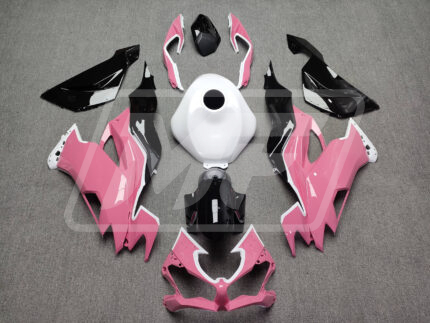 Kawasaki ZX6R 2019-2023 Gloss Pink With White & Black ABS Fairings | Monster Fairings