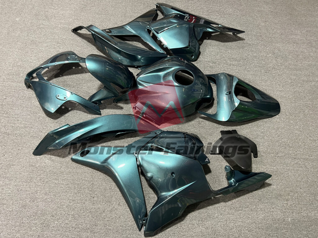 2009 - 2012 Honda CBR600RR Gloss Emerald Green fairing set - ABS injection, custom painted by Monster Fairings