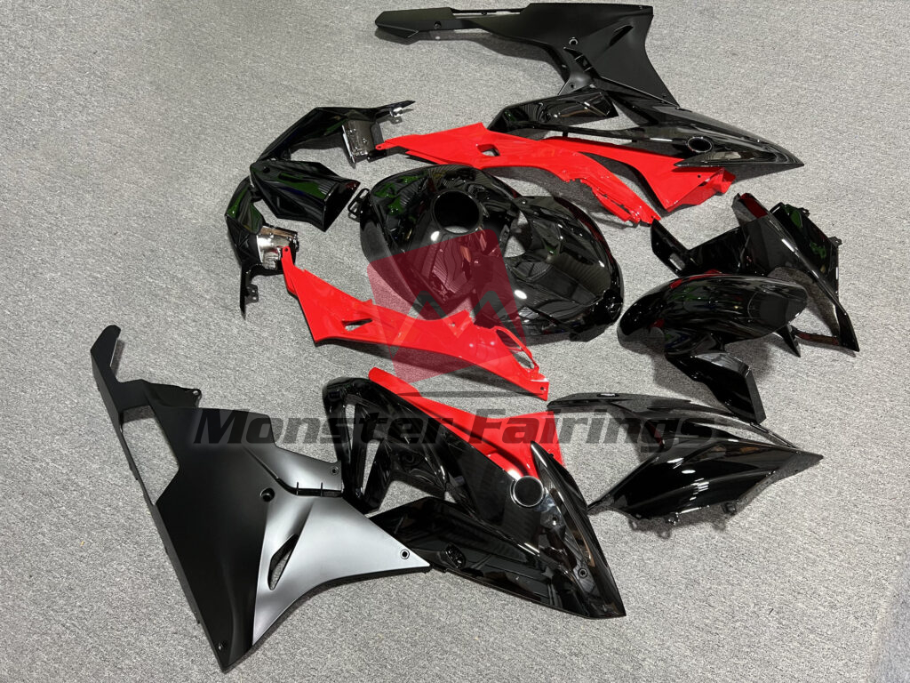 Gloss & Matte Black With Red ABS fairings for BMW S1000RR 2015 - 2016 - premium OEM fit kit by Monster Fairings