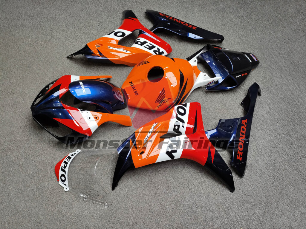 Gloss Dark Blue Repsol ABS fairings for Honda CBR1000RR 2006 - 2007 - premium OEM fit kit by Monster Fairings