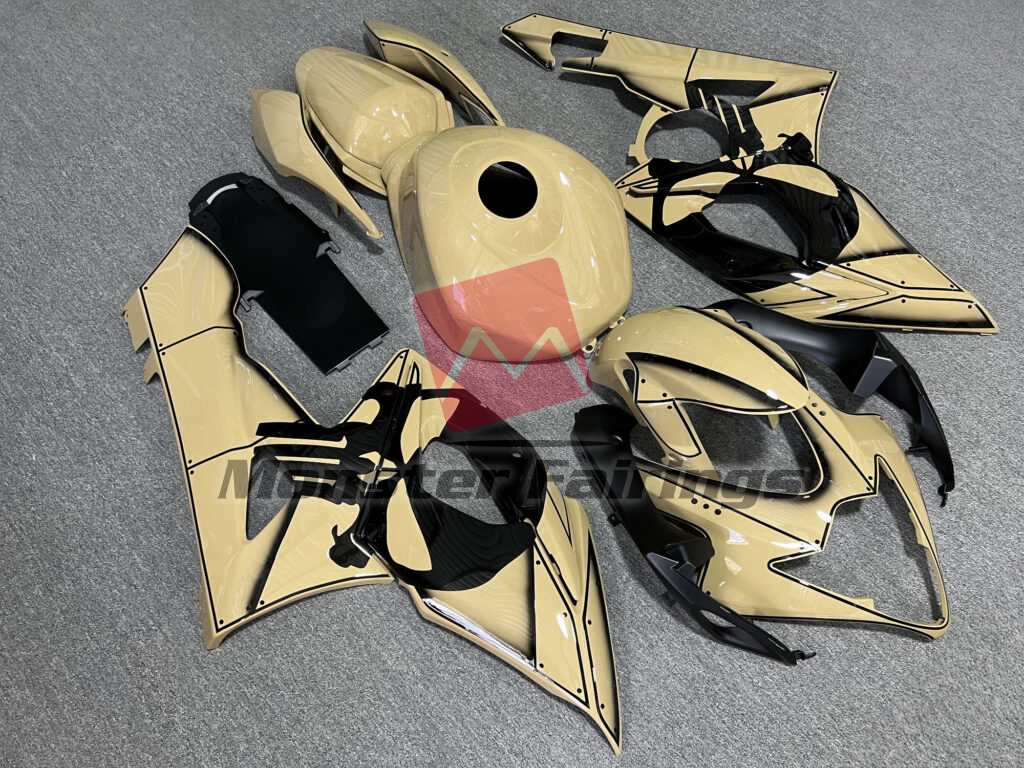 Gloss Desert Tan Punisher ABS fairings for Suzuki GSXR 1000 2005 - 2006 - premium OEM fit kit by Monster Fairings