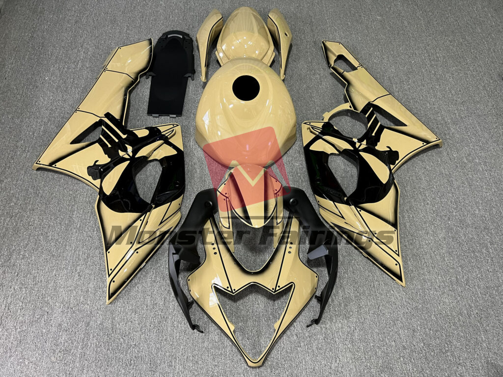 Suzuki GSXR 1000 2005 - 2006 Gloss Desert Tan Punisher ABS fairings - custom motorcycle bodywork kit by Monster Fairings