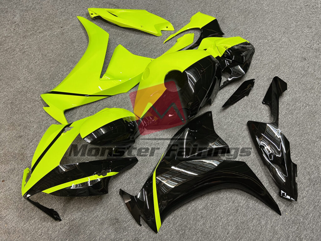 Gloss Black & High Vis Yellow Split ABS fairings for Honda CBR1000RR 2012 - 2016 - premium OEM fit kit by Monster Fairings