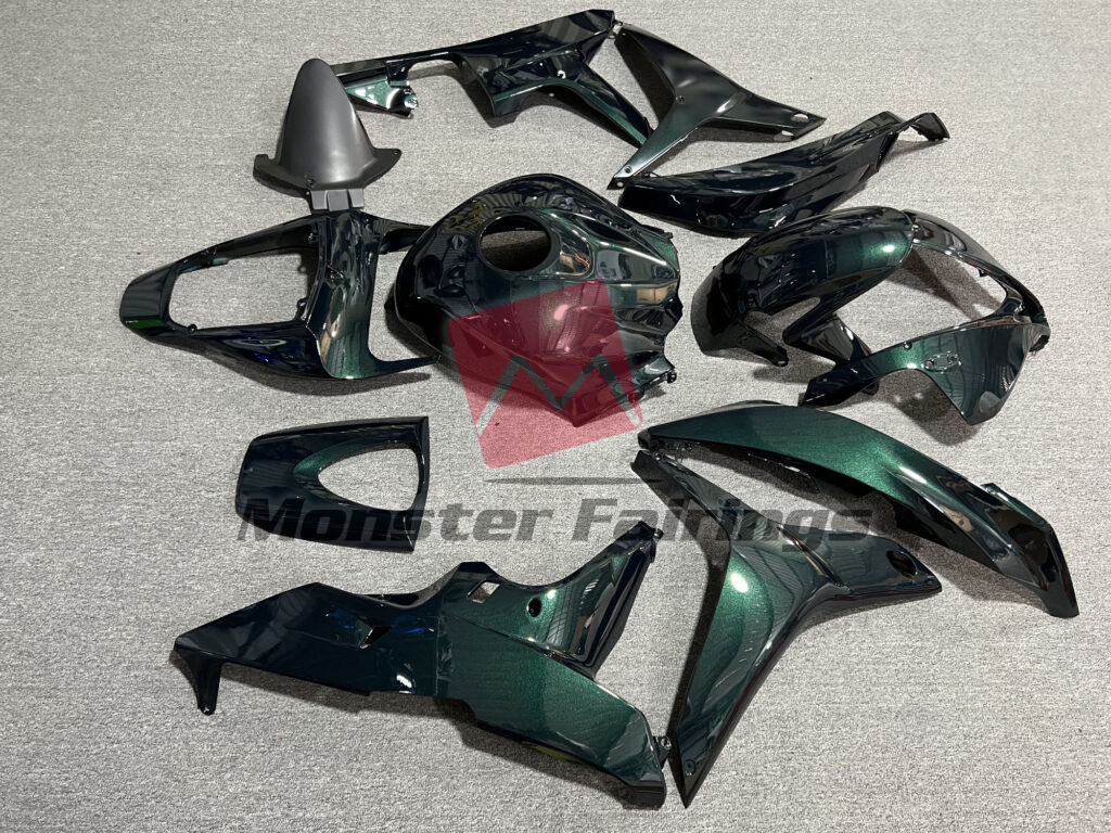 Monster Fairings ABS fairing kit for Honda CBR600RR 2007 - 2008 - Gloss Dark Green Metallic, precise OEM fit