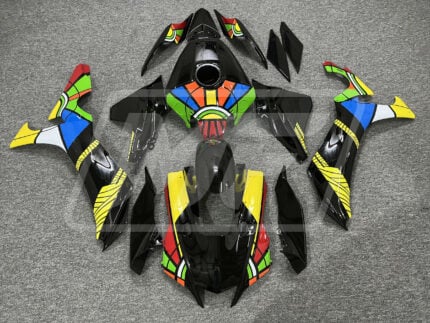 Yamaha R1 2025-2026 Gloss Black, Yellow, Red & Green ABS Fairings | Monster Fairings