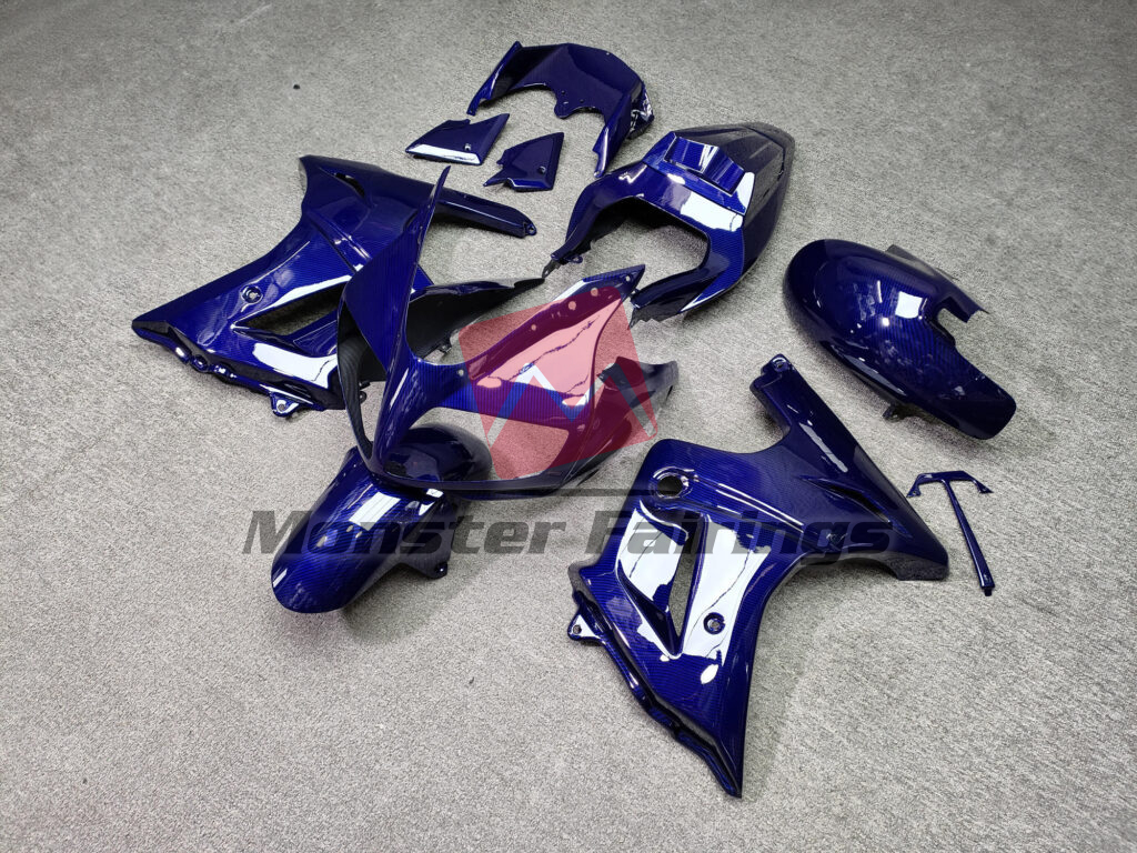 Gloss Blue Carbon Fiber Style ABS fairings for Suzuki SV650 2003 - 2011 - premium OEM fit kit by Monster Fairings