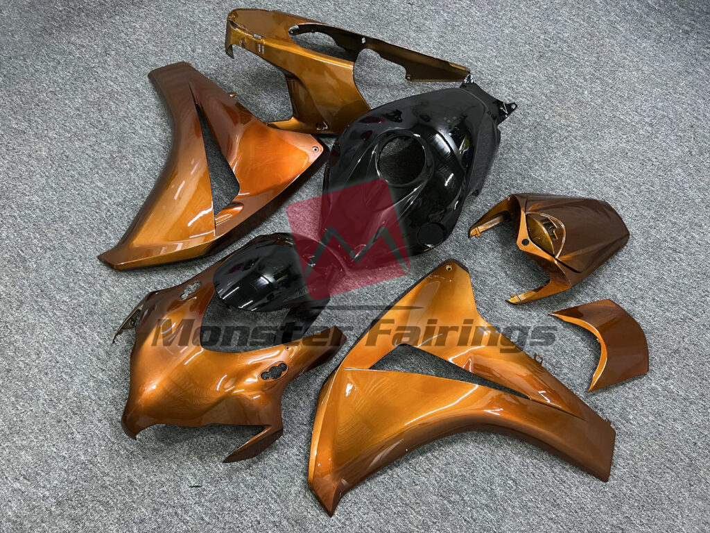 Monster Fairings ABS fairing kit for Honda CBR1000RR 2008 - 2011 - Gloss Metallic Orange & Black, precise OEM fit