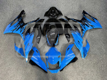 BMW S1000RR 2023-2024 Gloss Black & Blue Splash ABS Fairings | Monster Fairings