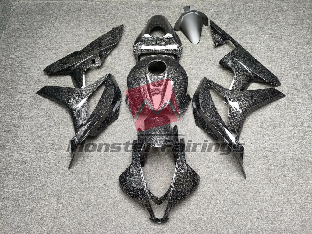 Honda CBR600RR 2007 - 2008 Gloss Forged Carbon Fiber Style ABS fairings - custom motorcycle bodywork kit by Monster Fairings
