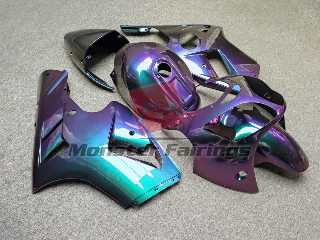 Kawasaki ZX12R custom ABS fairings 2000 - 2001 in Gloss Purple Gradient - durable replacement kit, Monster Fairings