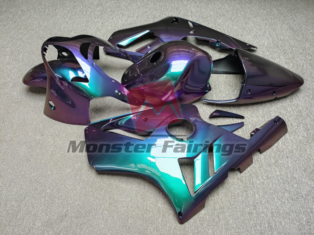 2000 - 2001 Kawasaki ZX12R Gloss Purple Gradient fairing set - ABS injection, custom painted by Monster Fairings