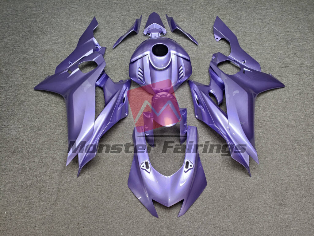 Yamaha R6 2017 - 2022 Gloss Lavender ABS fairings - custom motorcycle bodywork kit by Monster Fairings