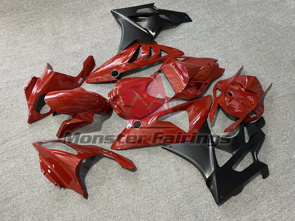 BMW S1000RR custom ABS fairings 2009 - 2014 in Gloss Red & Matte Black - durable replacement kit, Monster Fairings