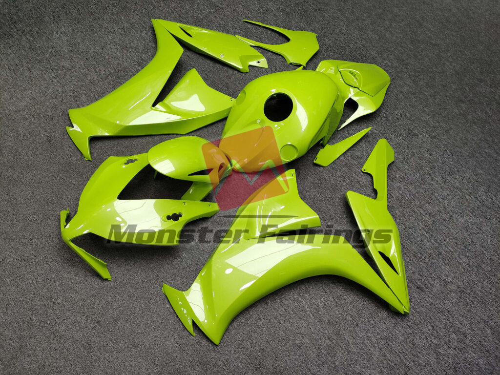 2012 - 2016 Honda CBR1000RR Gloss Lime Green fairing set - ABS injection, custom painted by Monster Fairings