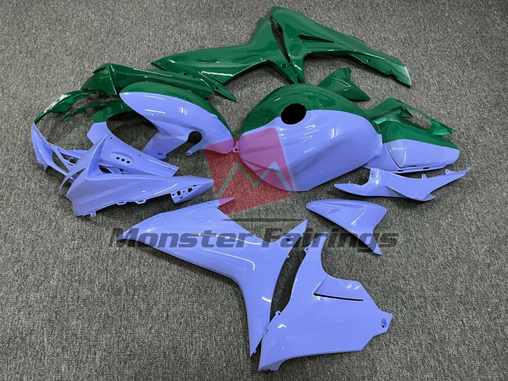 2011 - 2025 Suzuki GSXR 600 - 750 Gloss Light Purple & Green fairing set - ABS injection, custom painted by Monster Fairings