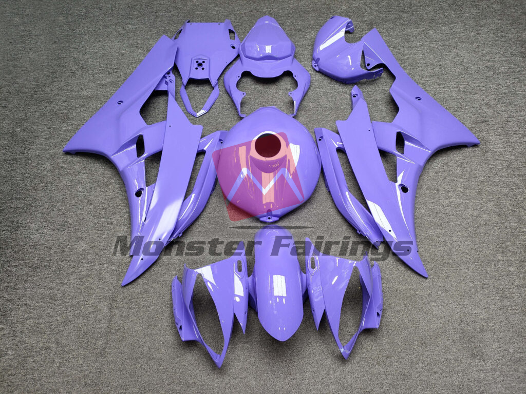 Yamaha R6 2006 - 2007 Gloss Light Purple ABS fairings - custom motorcycle bodywork kit by Monster Fairings