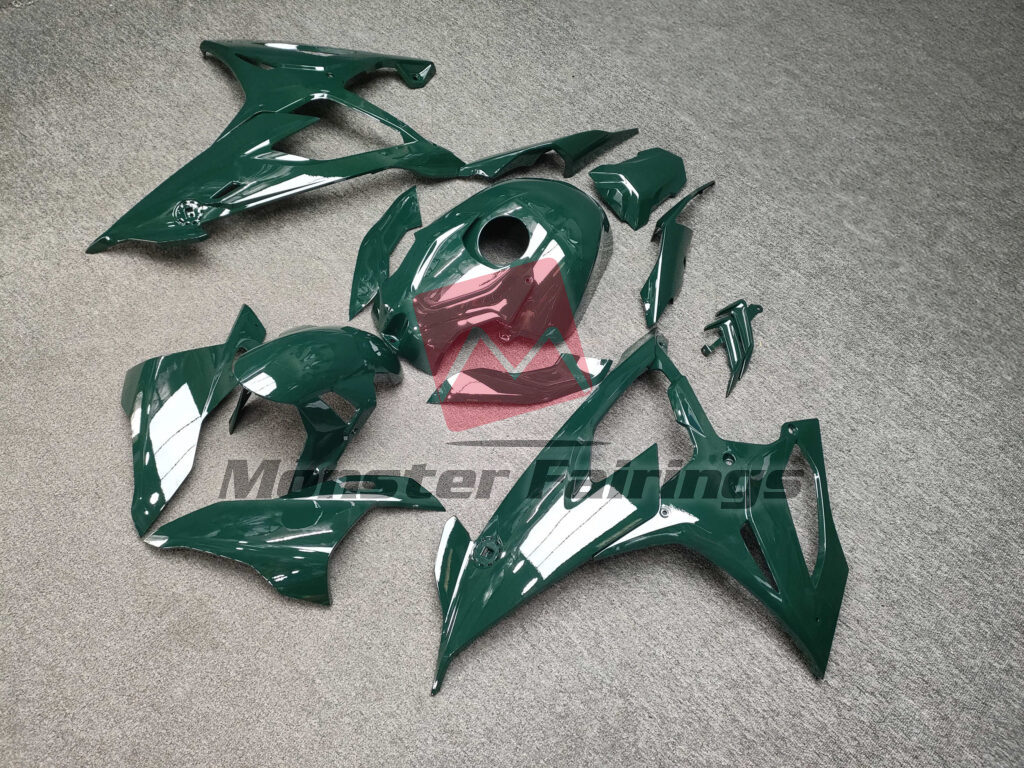 2019 - 2022 BMW S1000RR Gloss Deep Forest Green fairing set - ABS injection, custom painted by Monster Fairings