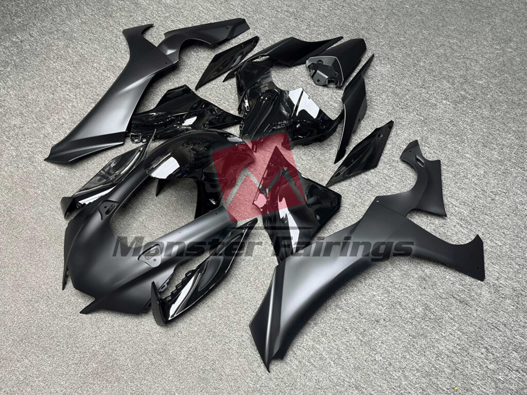 Gloss & Matte Black ABS fairings for Yamaha R1 2020 - 2025 - premium OEM fit kit by Monster Fairings