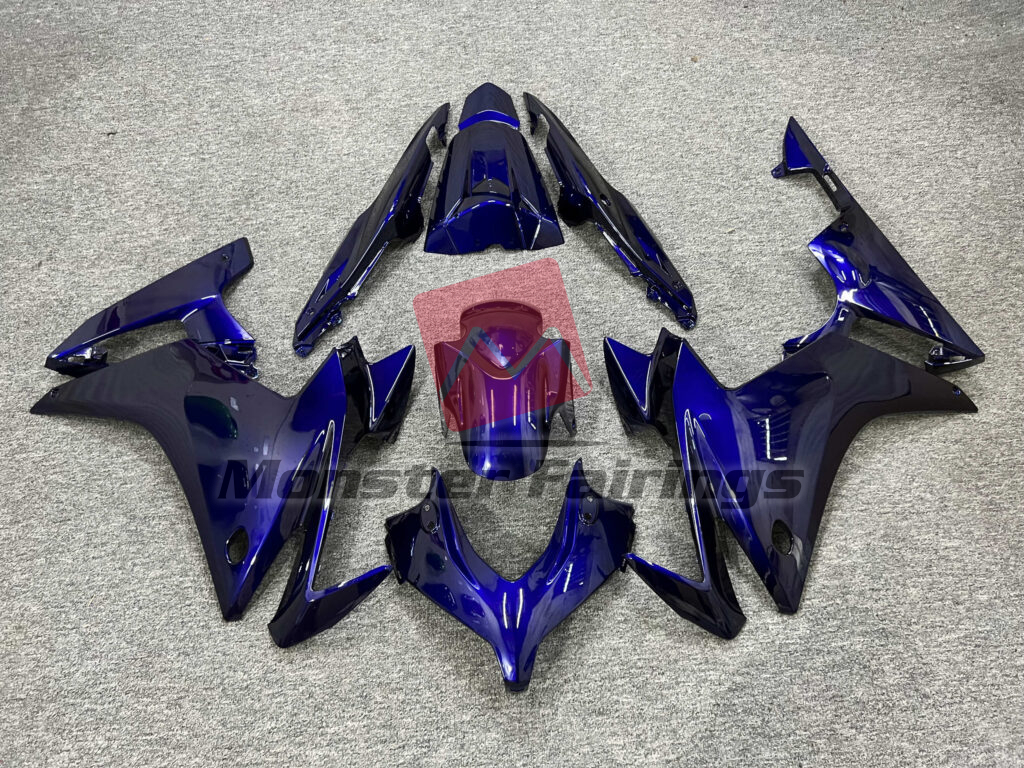 Honda CBR500R 2013 - 2015 Gloss Deep Blue ABS fairings - custom motorcycle bodywork kit by Monster Fairings