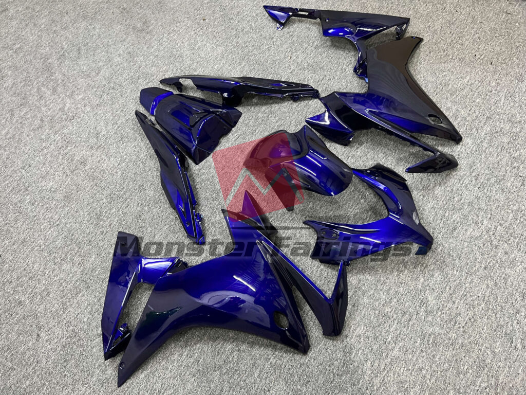 Honda CBR500R custom ABS fairings 2013 - 2015 in Gloss Deep Blue - durable replacement kit, Monster Fairings
