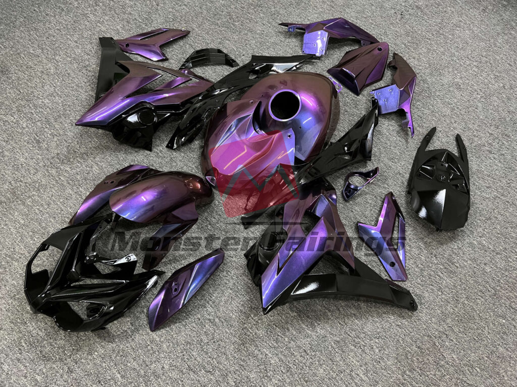 Gloss Purple Iridescent & Black ABS fairings for BMW S1000R 2015 - 2017 - premium OEM fit kit by Monster Fairings