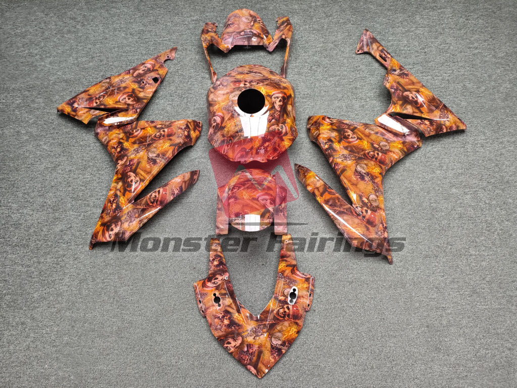 Honda CBR500R 2022 - 2023 Gloss Wraith of the Deep ABS fairings - custom motorcycle bodywork kit by Monster Fairings