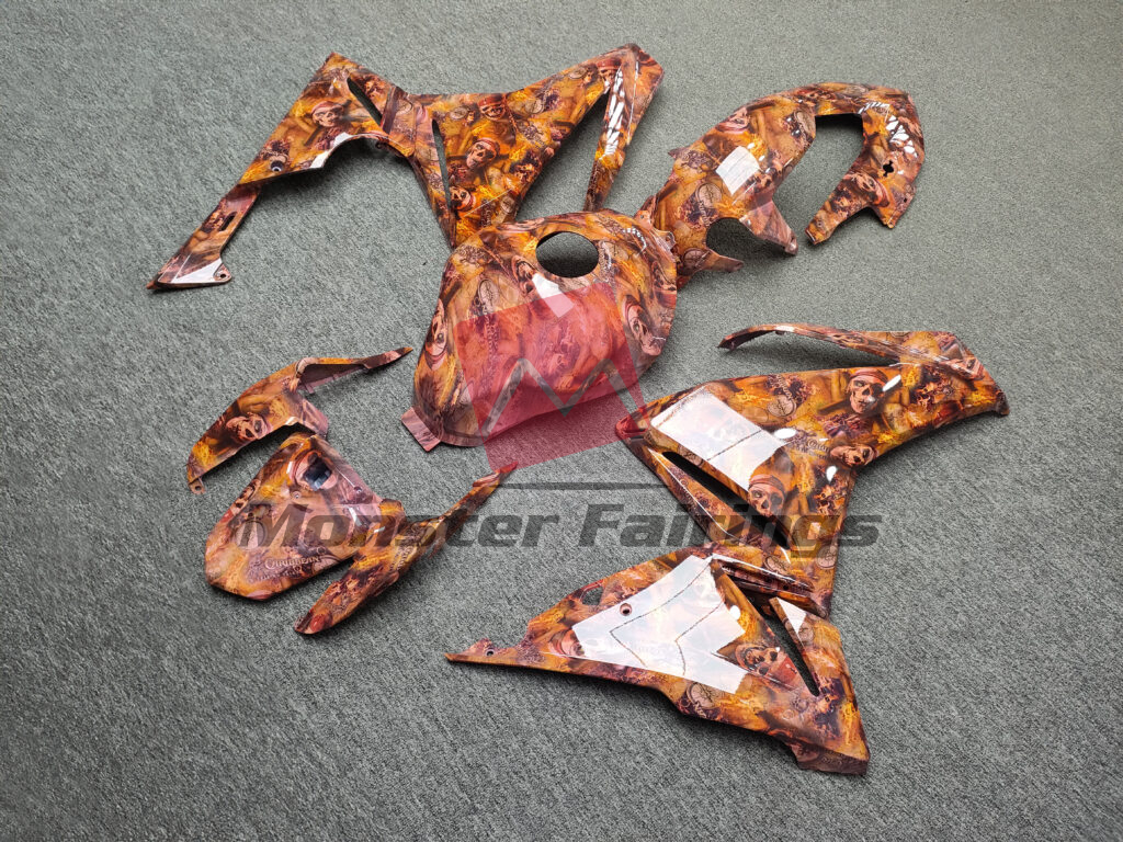 2022 - 2023 Honda CBR500R Gloss Wraith of the Deep fairing set - ABS injection, custom painted by Monster Fairings