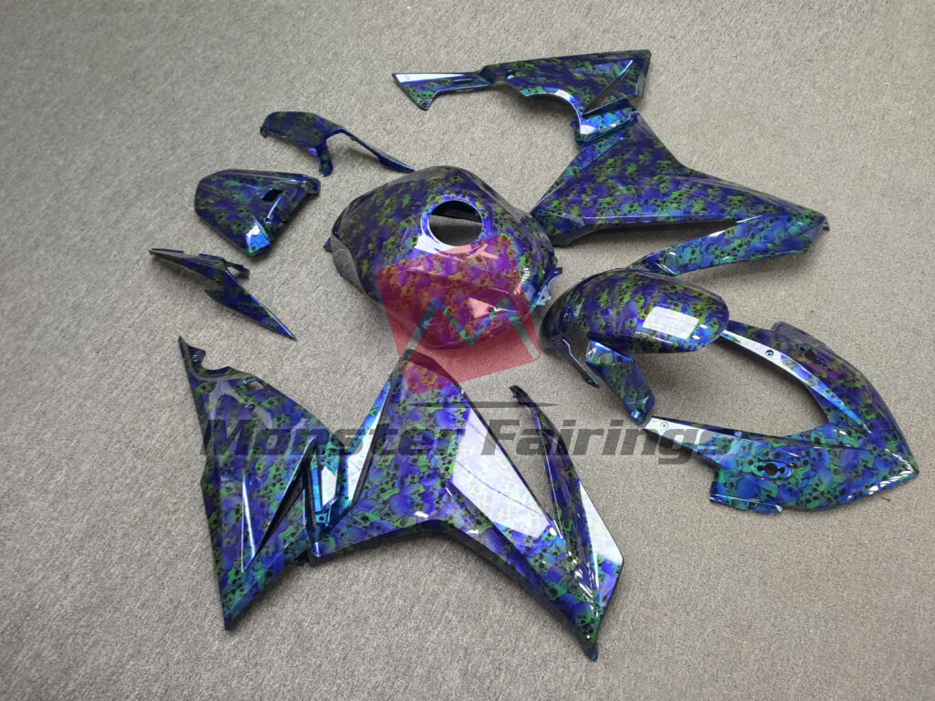 Honda CBR500R custom ABS fairings 2022 - 2023 in Gloss Oceanic Phantom - durable replacement kit, Monster Fairings