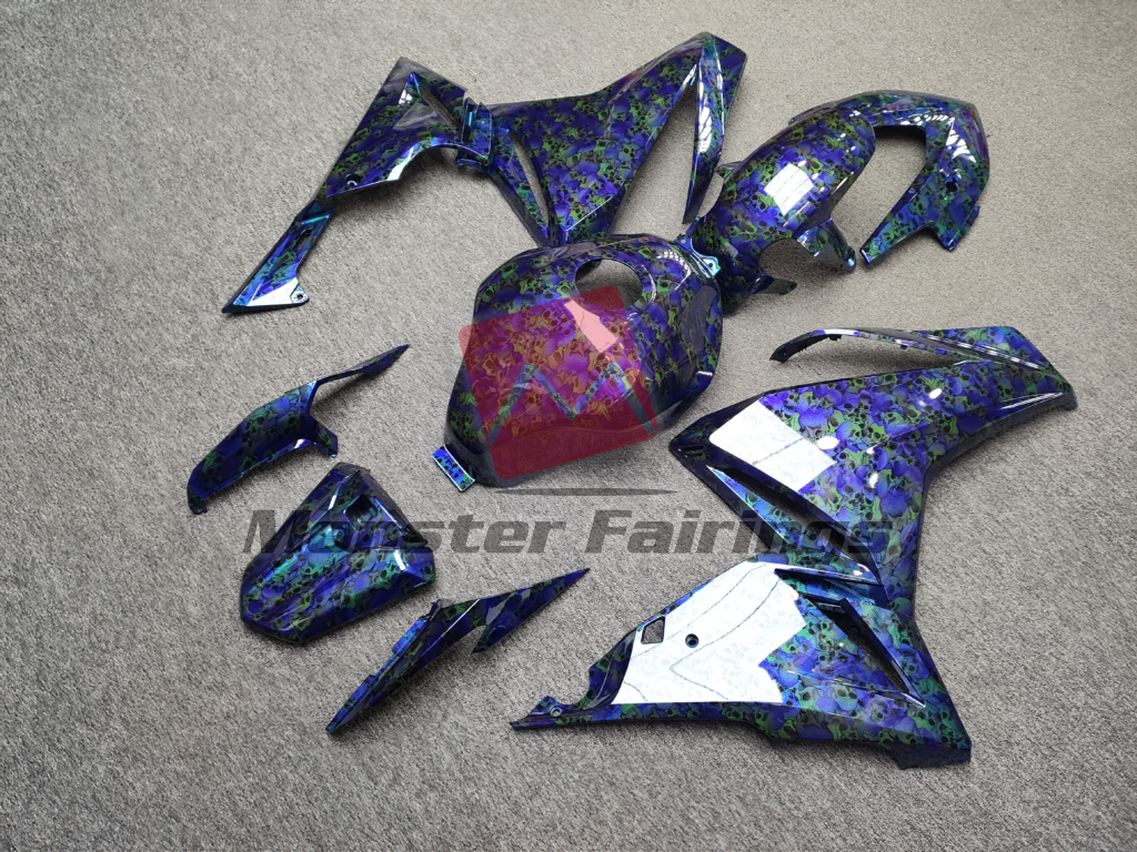 2022 - 2023 Honda CBR500R Gloss Oceanic Phantom fairing set - ABS injection, custom painted by Monster Fairings
